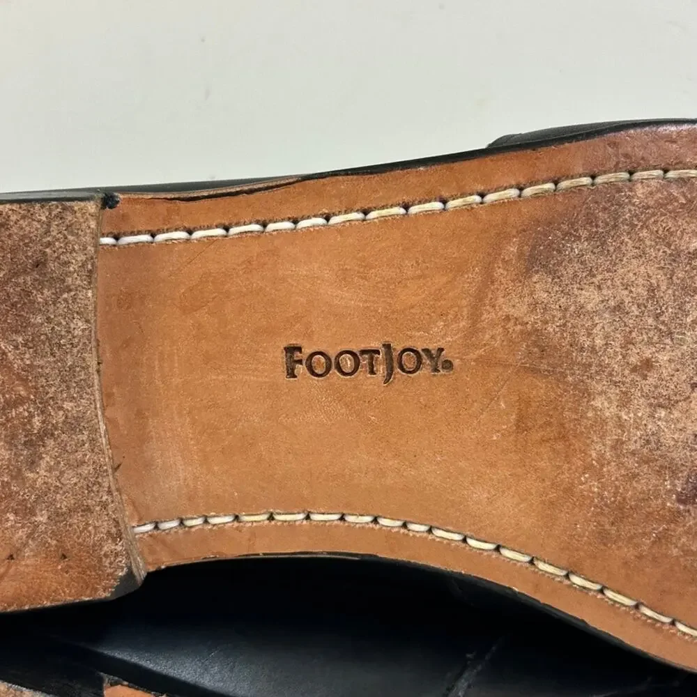 EUC Rancourt & Co. x FootJoy Beefroll Penny Loafer Black Edric Maine USA 11.5 D