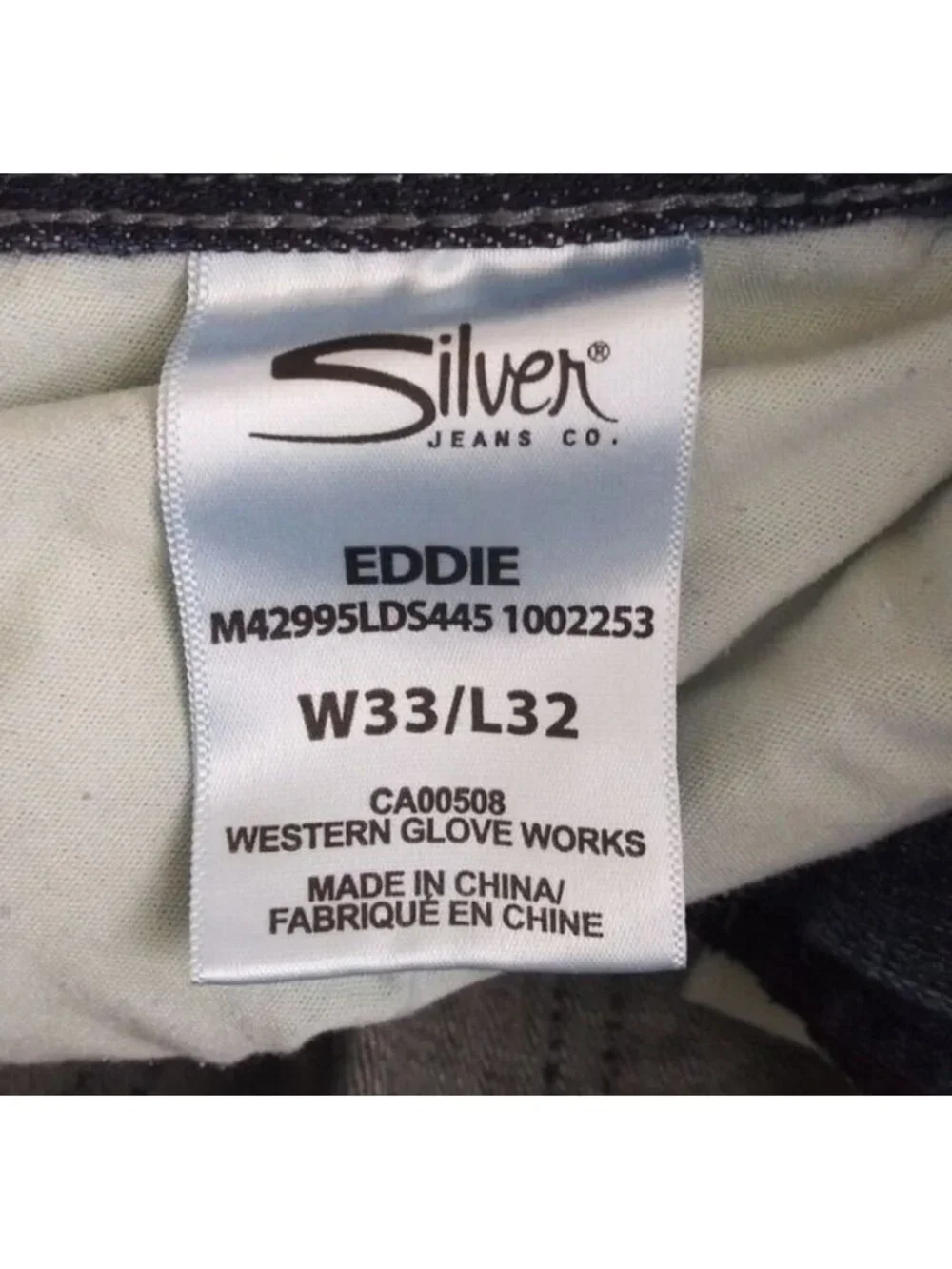Silver Jeans silver whiskered