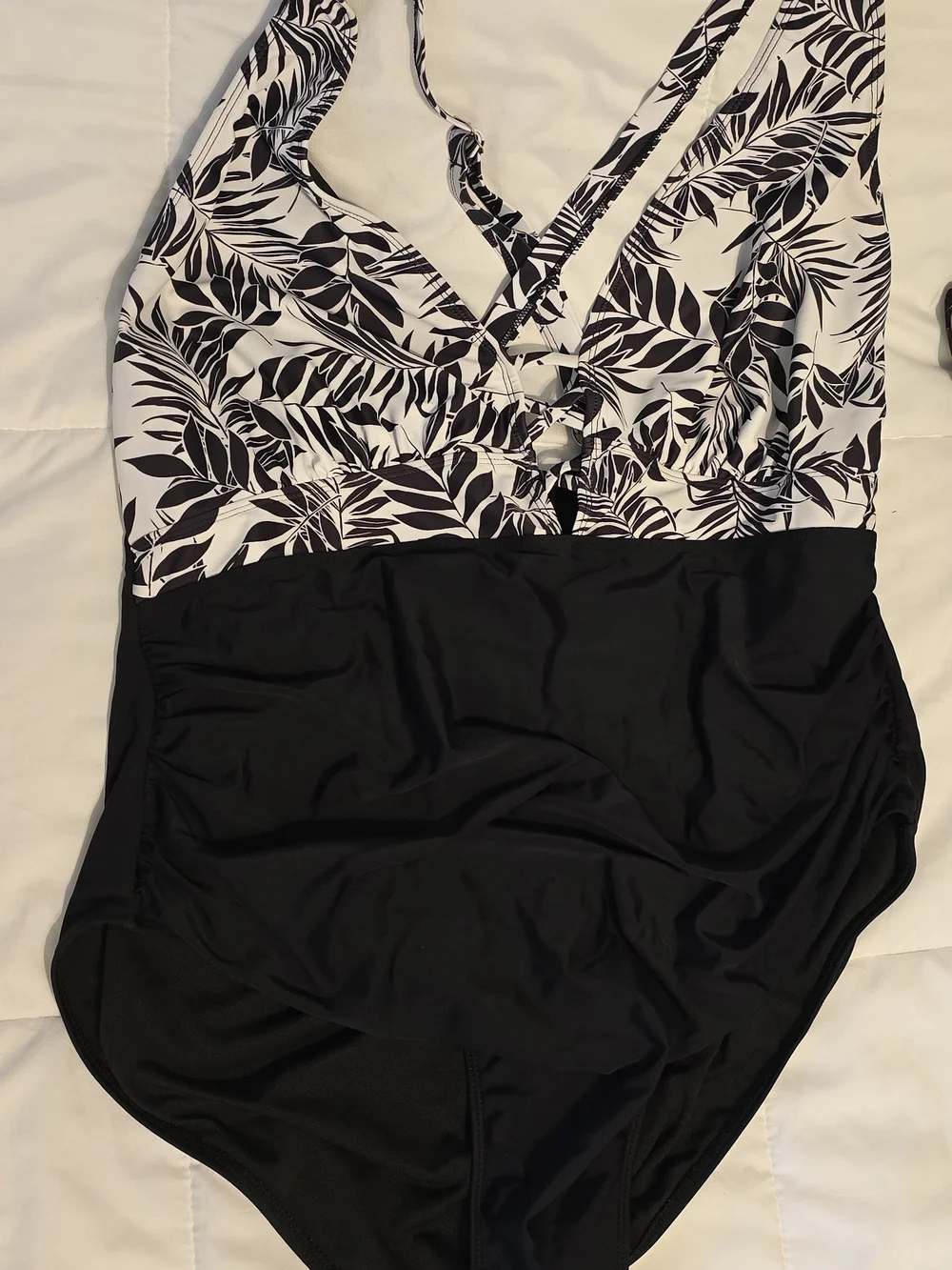 Three Different Bathing Suits Same Flattering Style Size 20