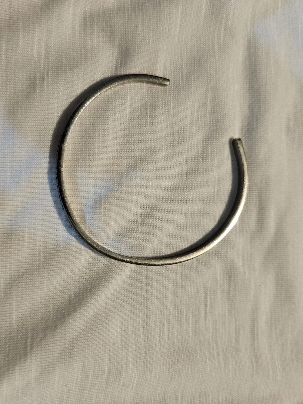 Minimalist Silver Open Cuff Bracelet