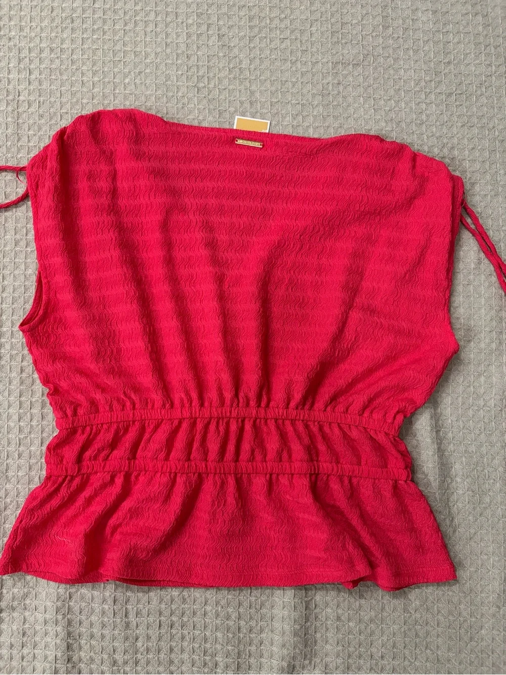Michael Kors blouse sleeveless waist