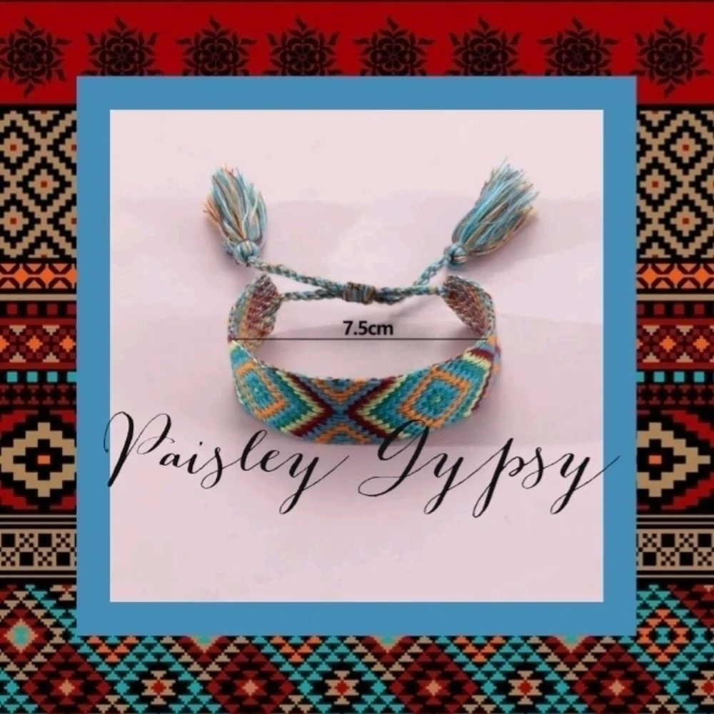 Aztec Inspired Woven Bohemian Bracelet