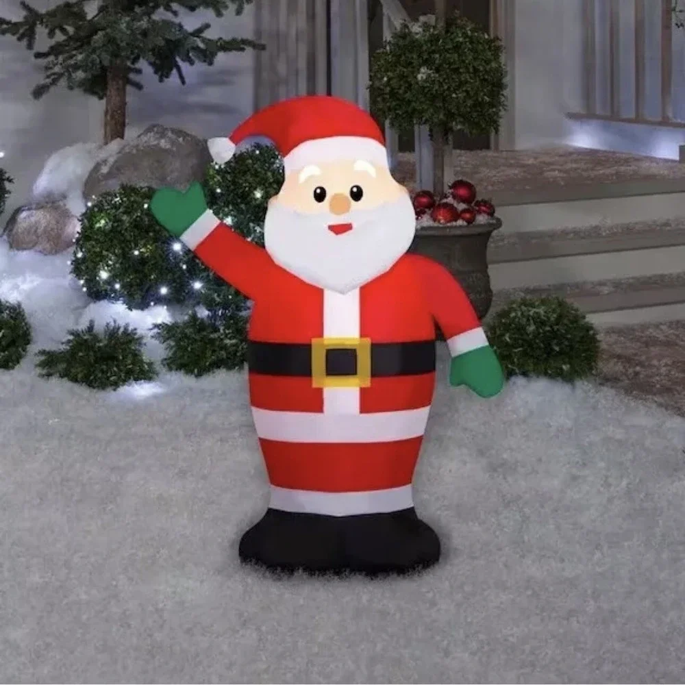 Home Accents‎ Holiday 3.5 Ft. Inflatable Indoor and Outdoor Airblown LED Santa