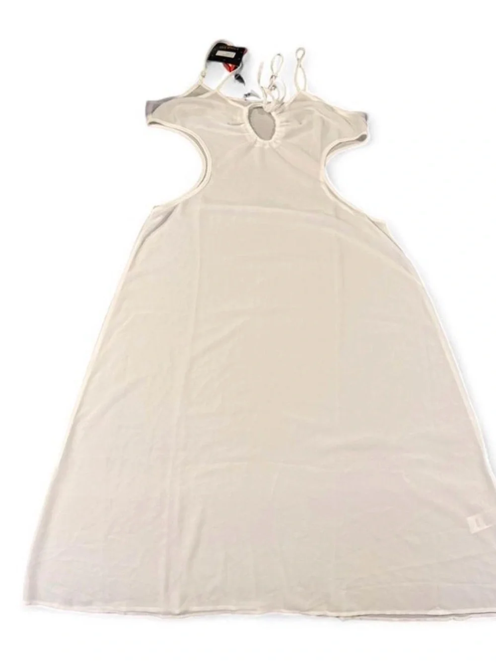 Women’s White Swim Coverup Maxi Dress
