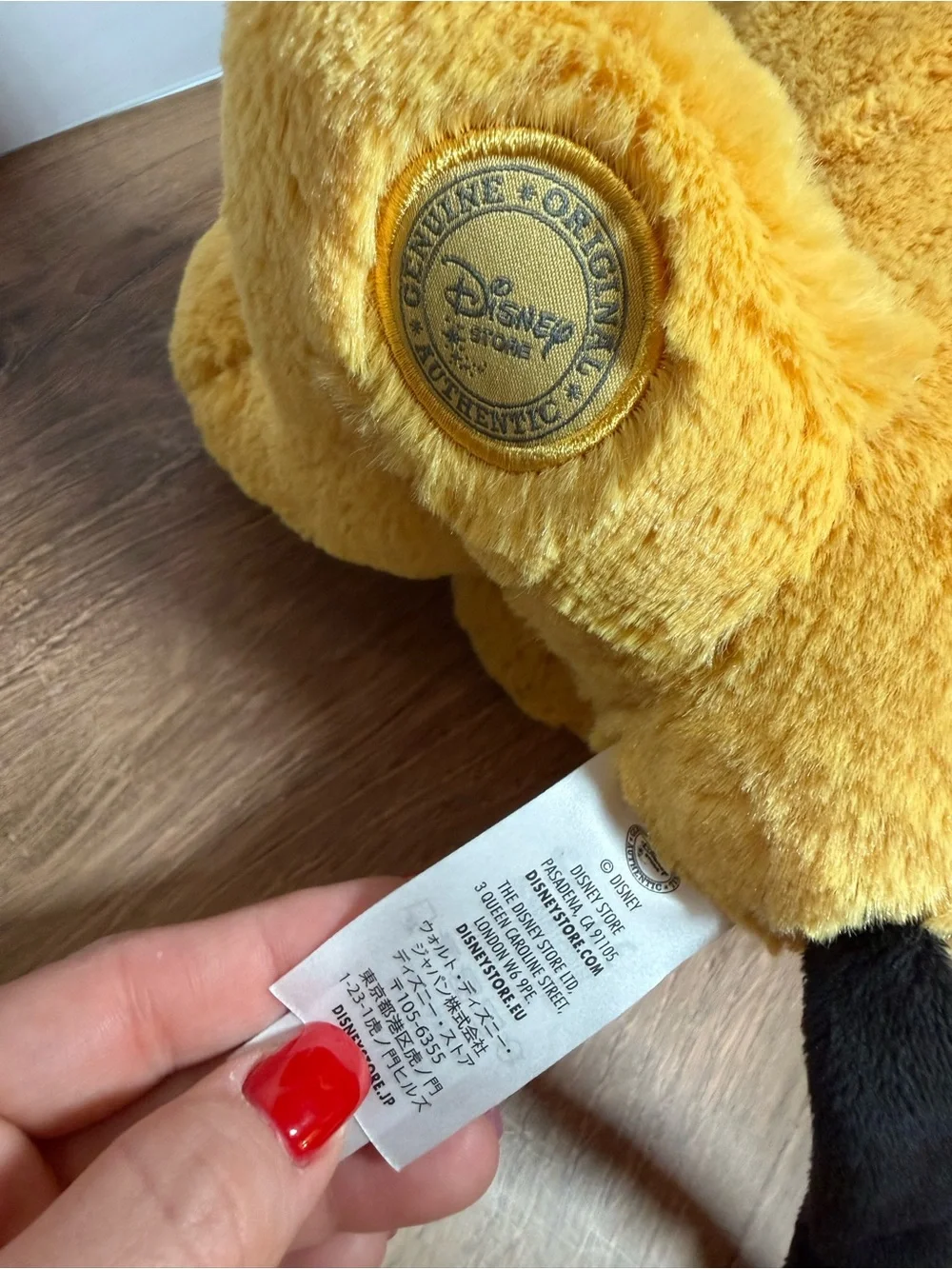 Disney Store Pluto Plush 16