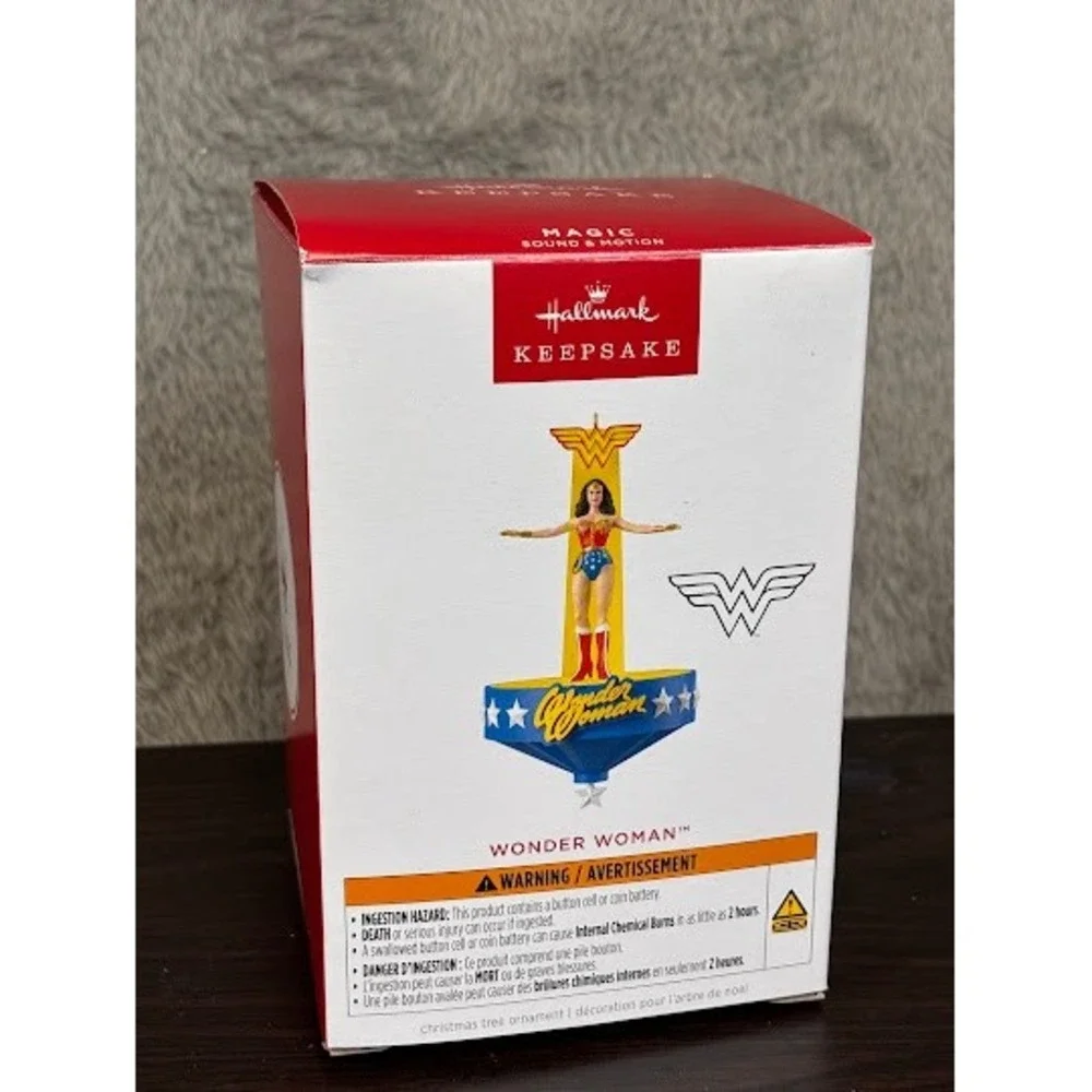 Hallmark Keepsake 2025 Wonder Woman Magic Sound Motion Ornament Jaye Wiley NEW
