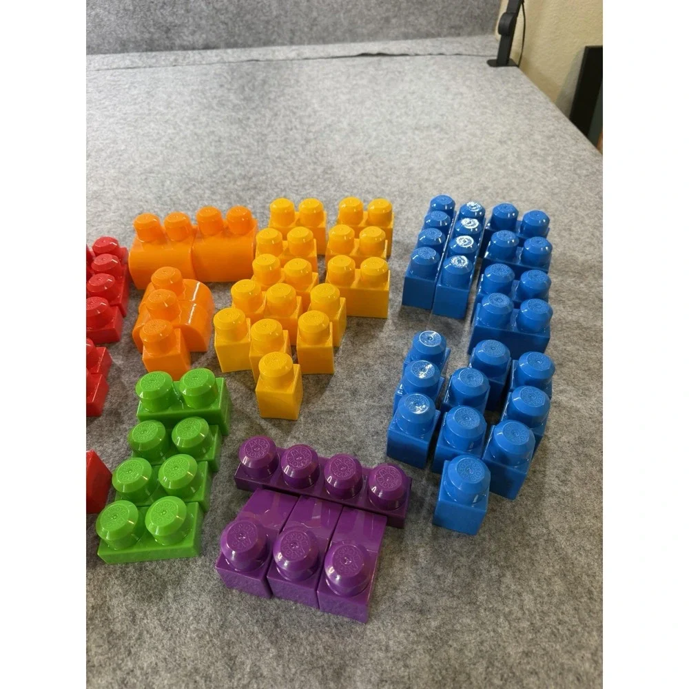 LEGO DUPLO 68 Piece Bulk Building Block Lot Mixed Colors Sizes Shapes