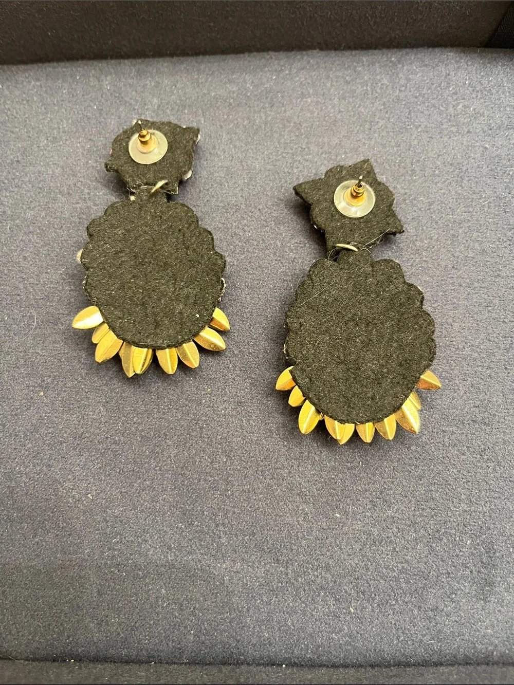 Multicolor Crystal Drop Statement Earrings