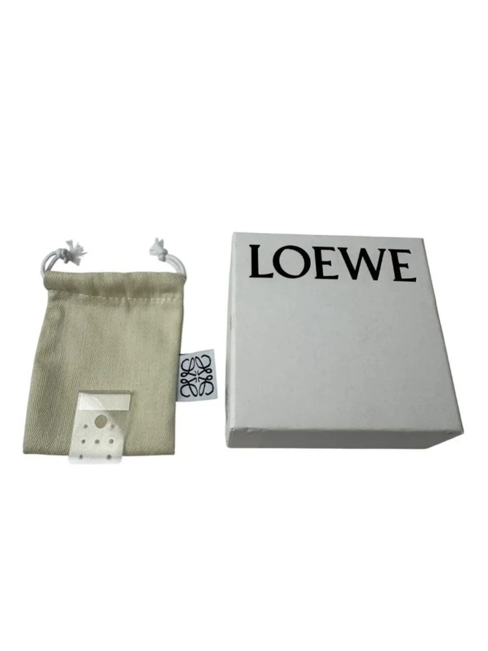 Loewe Anagram Pebble Stud Earrings Gold 925