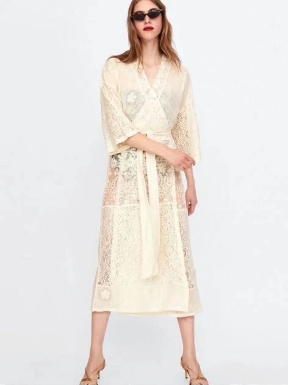 Zara lace kimono
