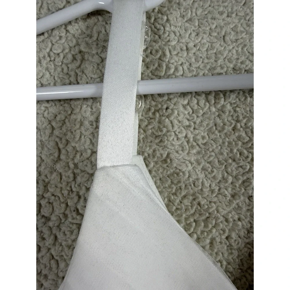Girls White Tulle Formal Dress Size 130 8-9 Wedding Flower Girl Communion Socks