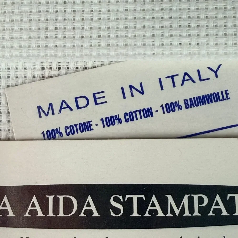 Vintage Firenze Italy Cross Stitch Kit Printed Aida Cloth Florence Embroidery