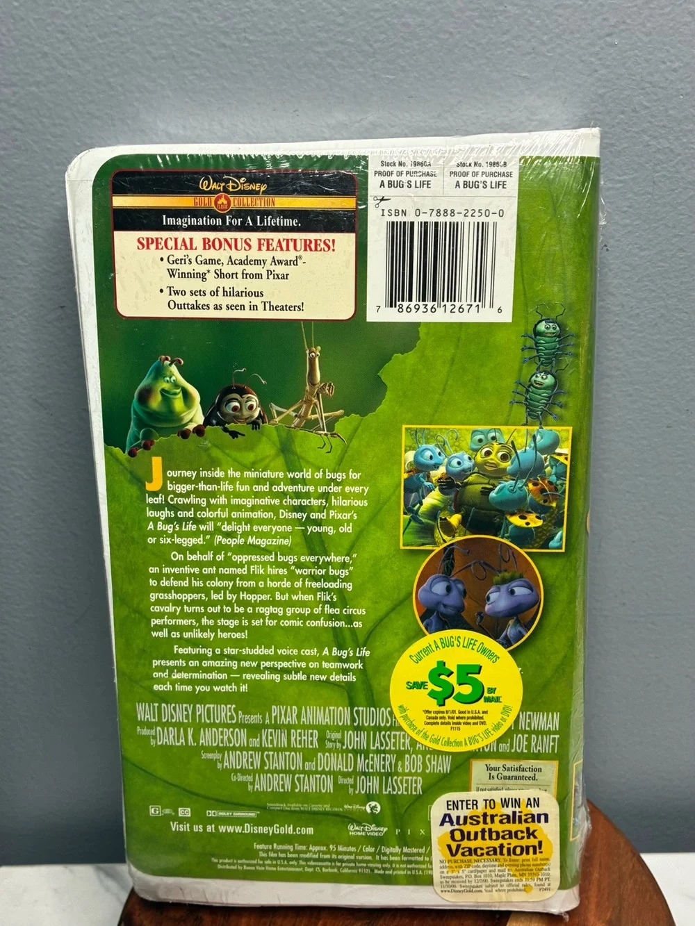 Disney Pixar A Bug’s Life VHS Gold Collection Sealed w/ Original Stickers