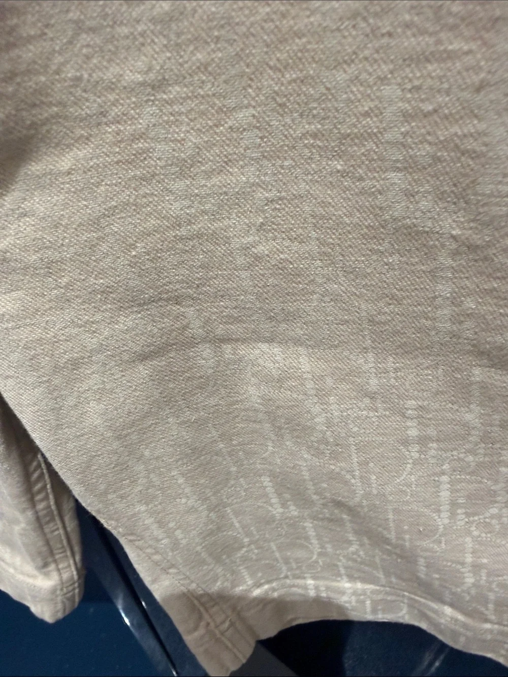 Dior Kids Authentic Cream DIOR Logo Jean Shorts