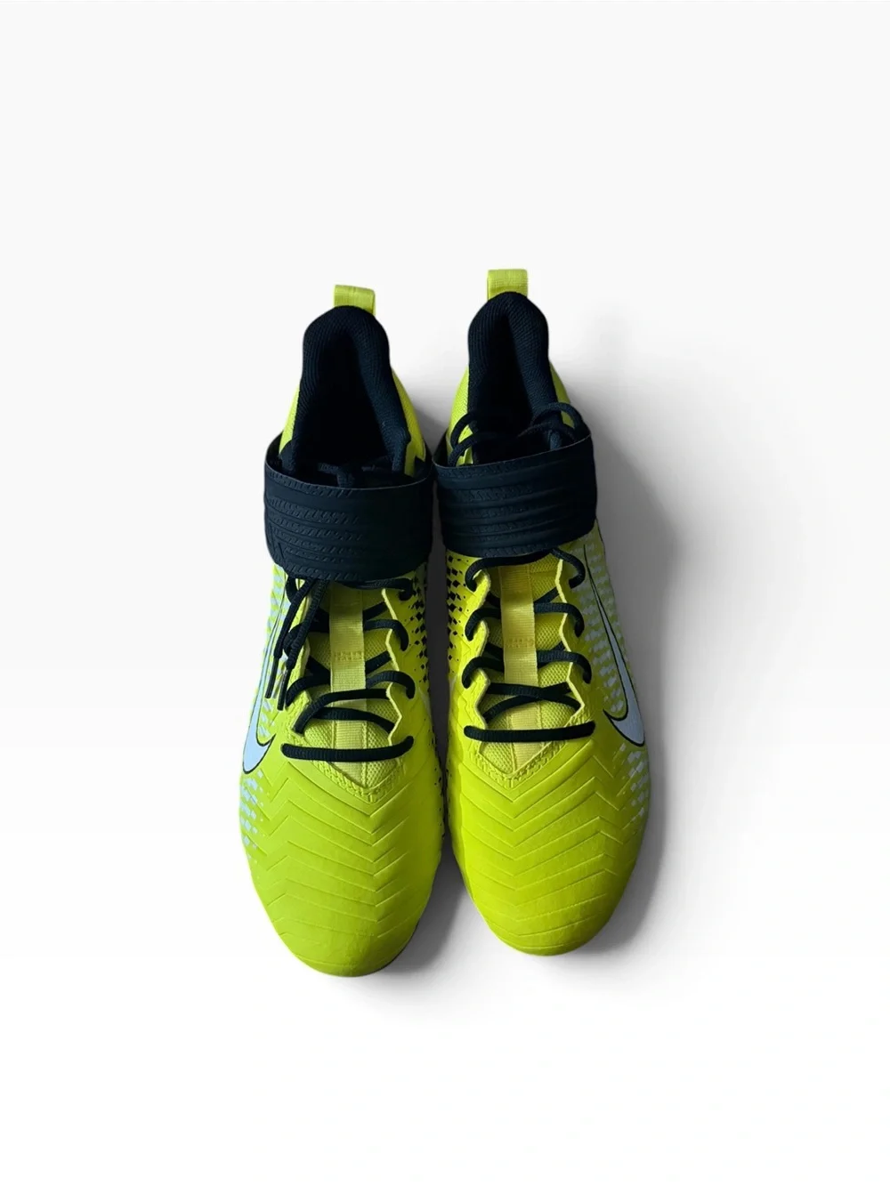 Nike Alpha Cleats in Neon Yellow and Black