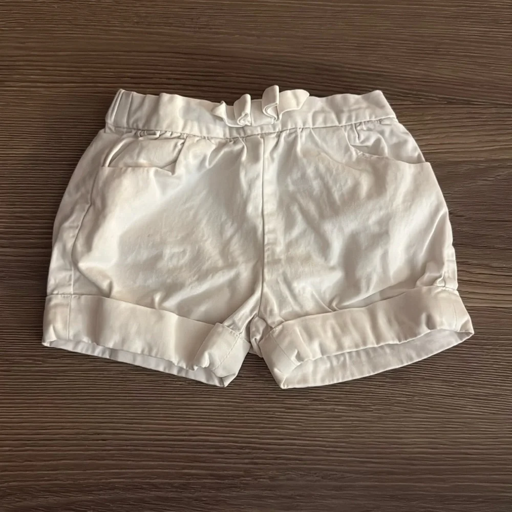 Jacadi white 6 months baby shorts