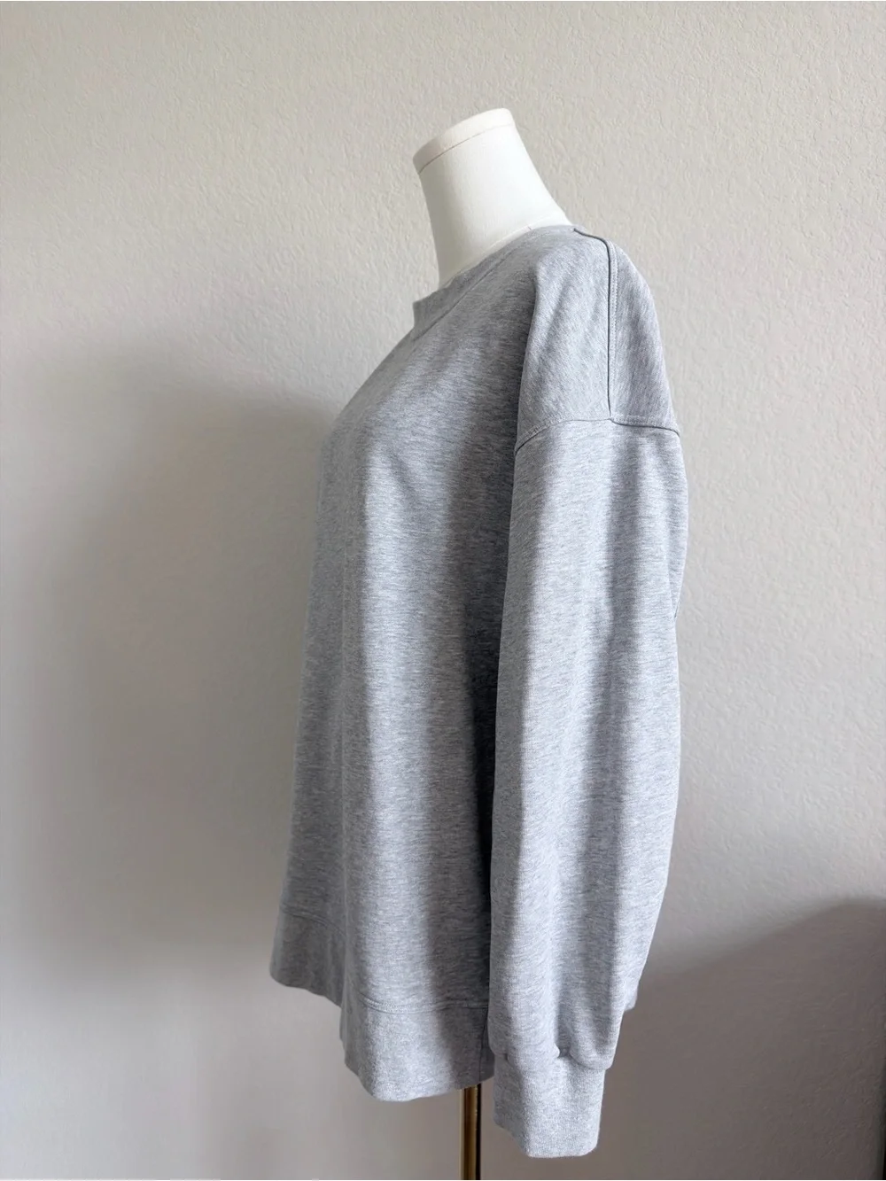 Lululemon Perfectly Oversized Crew Sweatshirt — Heathered Core Light Grey Size 6