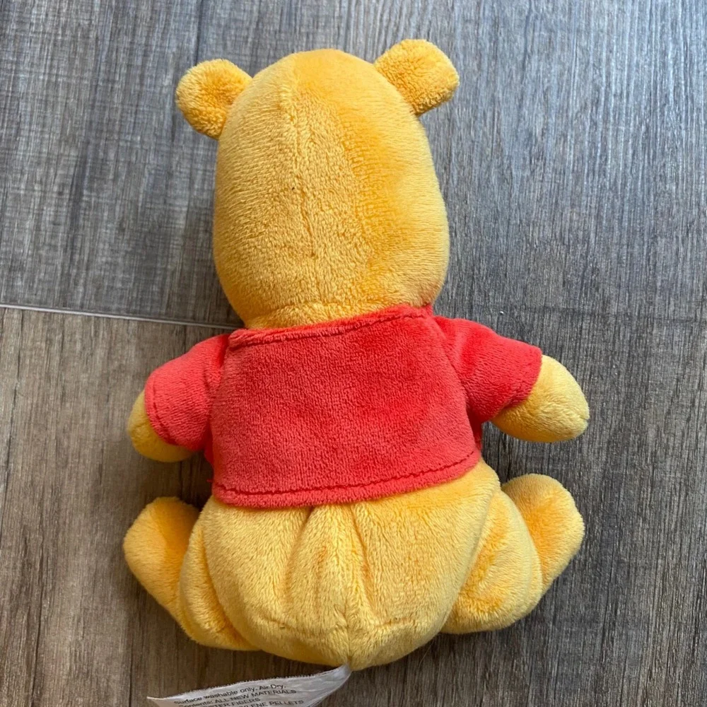 Disney Winnie the Pooh Plush Stuffed‎ Animal Red Shirt Just Play 6.5 / 7 in.