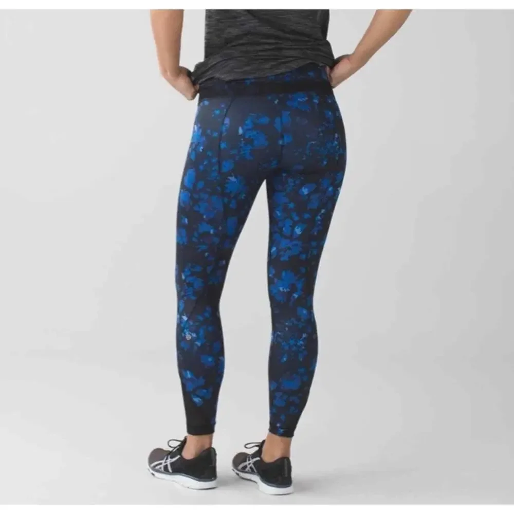Lululemon Inspire Tight Leggings Dandy Digie Porcelaine Cropped Leggings Size 6