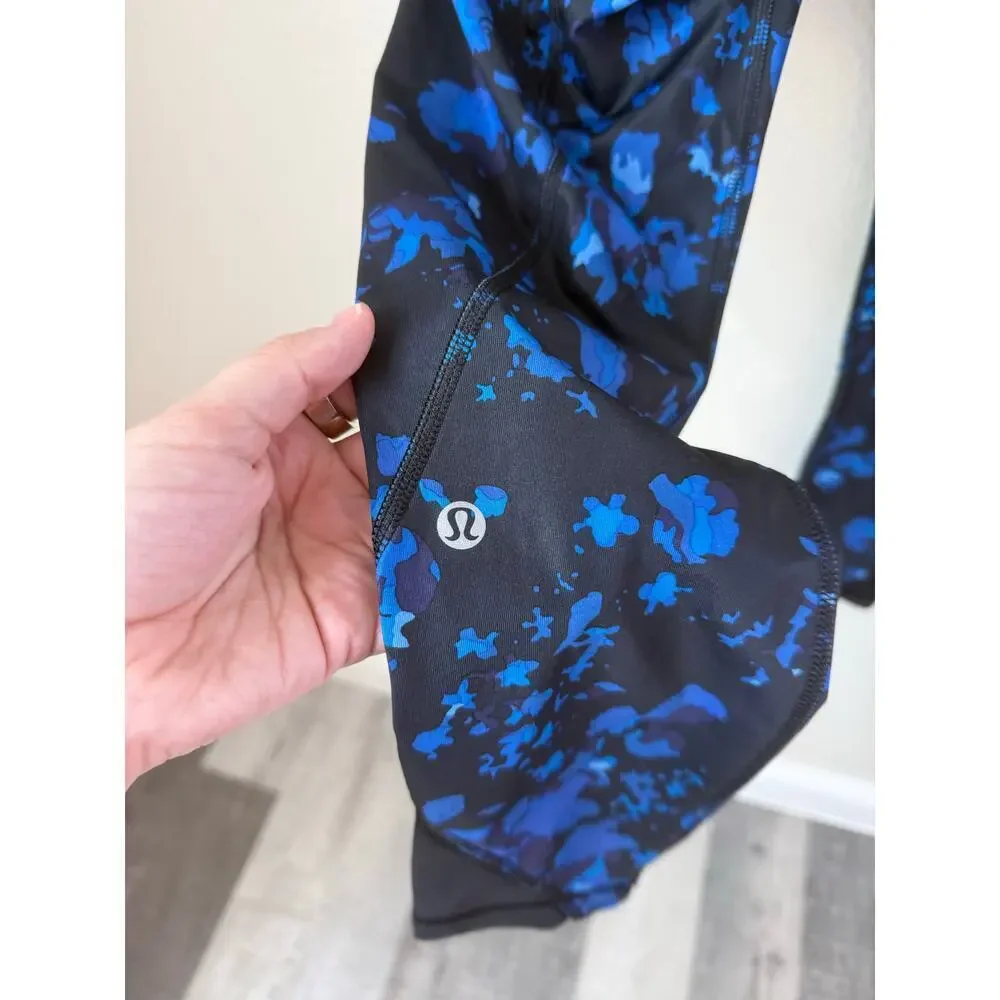 Lululemon Inspire Tight Leggings Dandy Digie Porcelaine Cropped Leggings Size 6