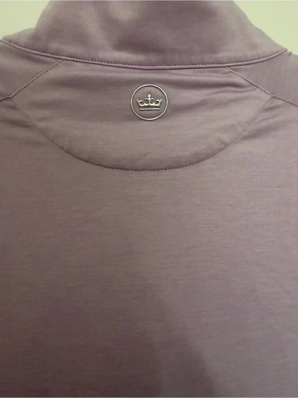 Peter Millar Men's Light Lavender Zip-Neck Pullover