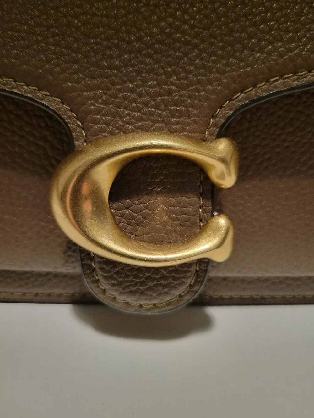 Coach brown compartment are