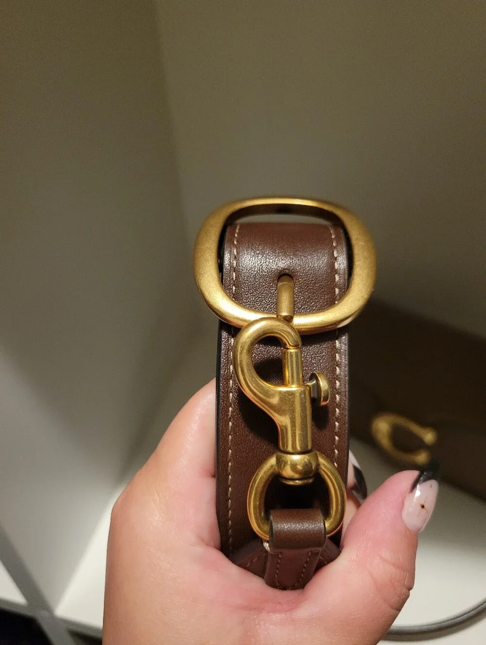 Coach multiple signature strap