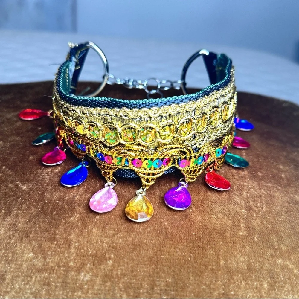 Artisan gold choker