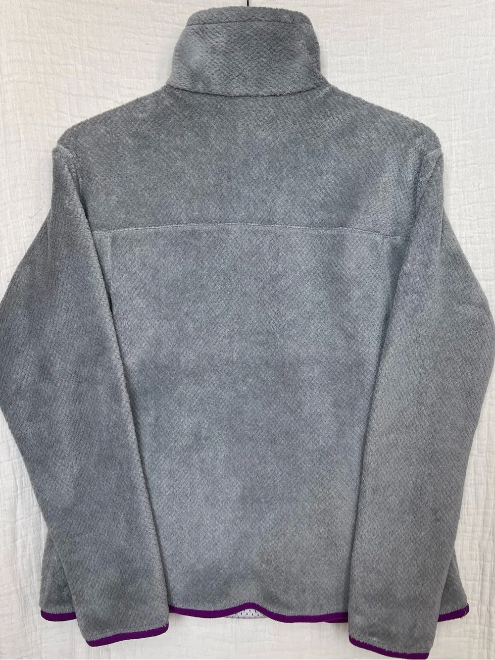 Patagonia Women's Re-Tool Snap-T Fleece Pullover Grey / Purple XL