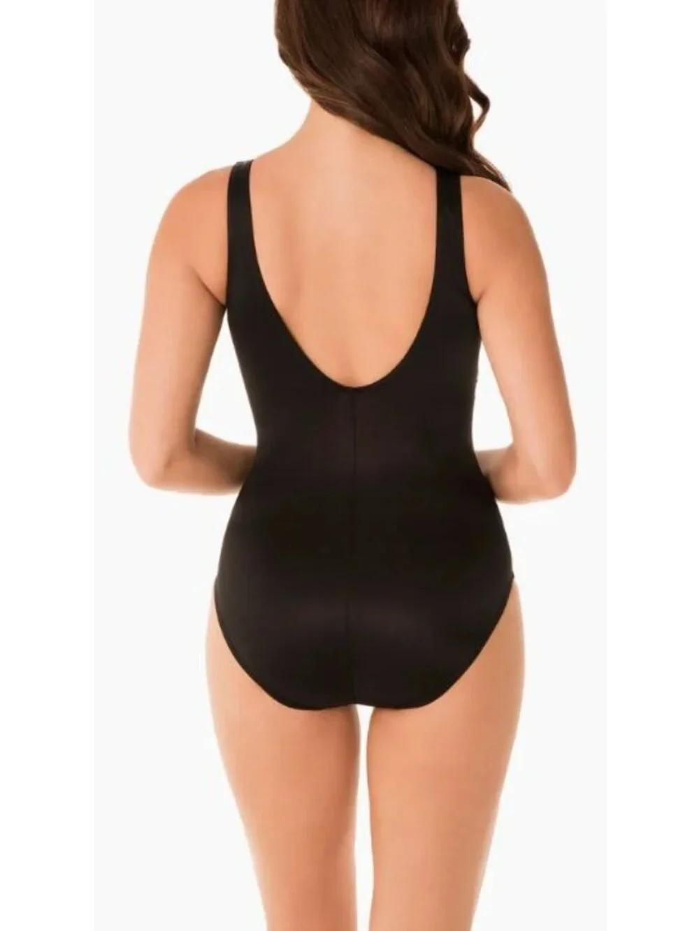 Miraclesuit Arden Size 10DD Black High Neck One Piece Swim NWT $178
