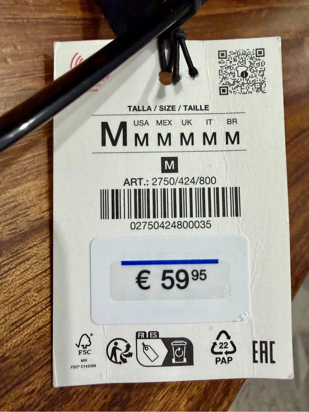 Zara description brand