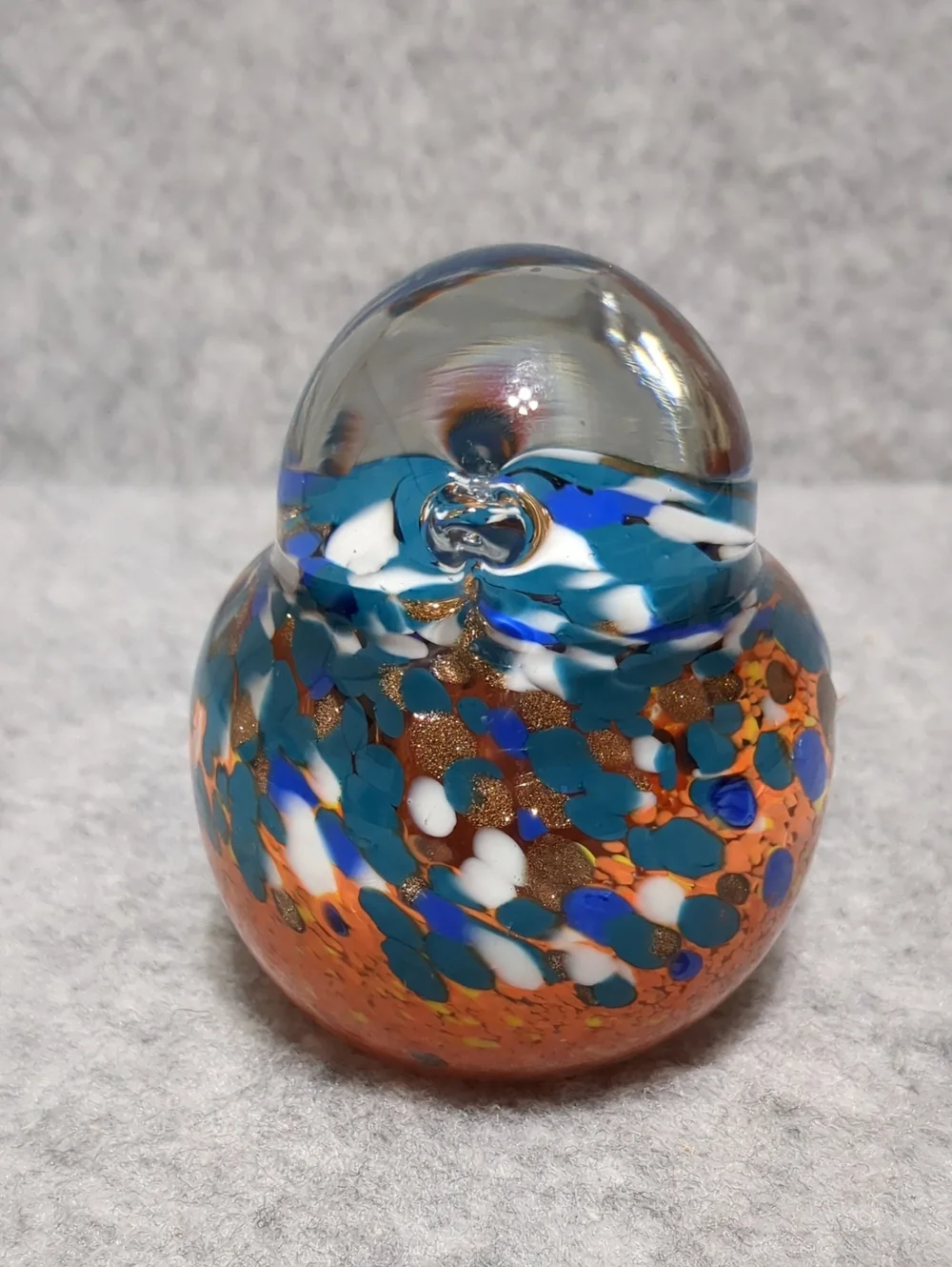 Art Glass orange let