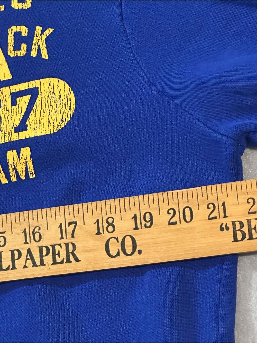 Vintage Ralph Lauren Polo Track Half-Zip Sweater in Royal Blue and Yellow