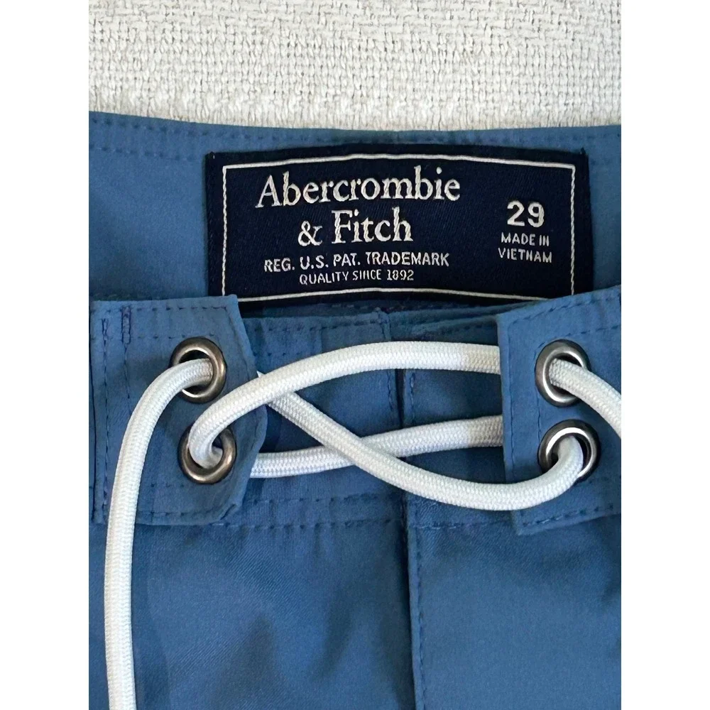 Abercrombie & Fitch Mens Blue Cargo Board Shorts classic qualitySize 29