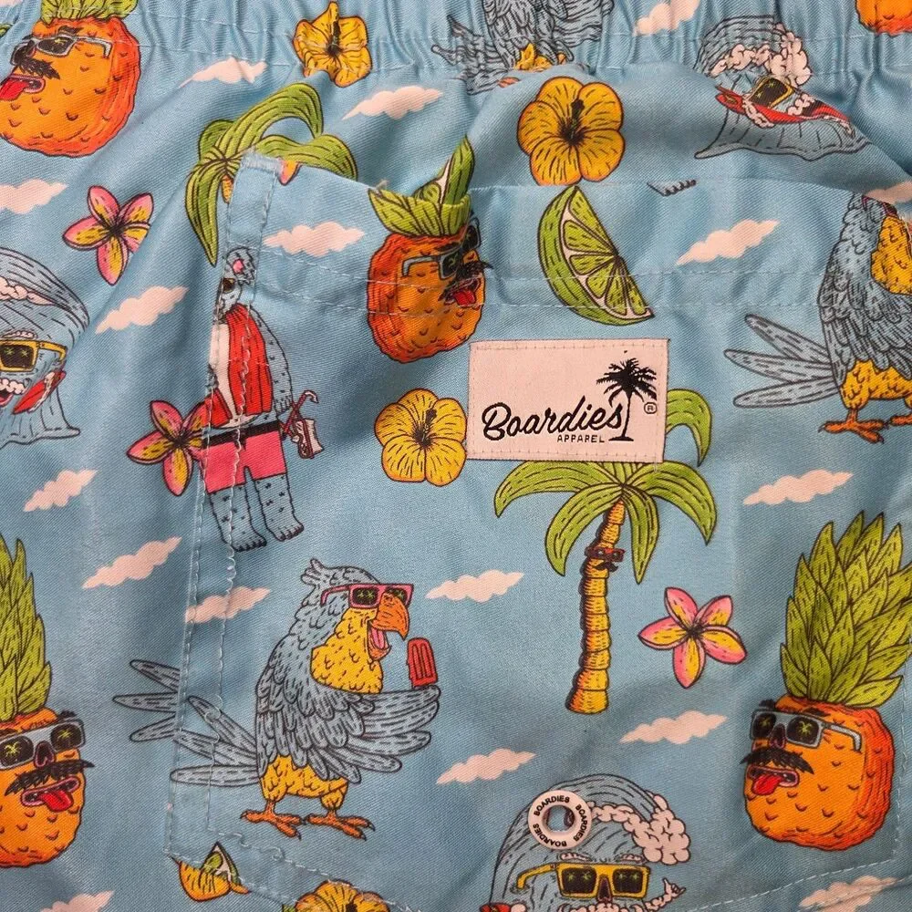 BOARDIES Swim Shorts Mulga Koala Blue Tropical Medium