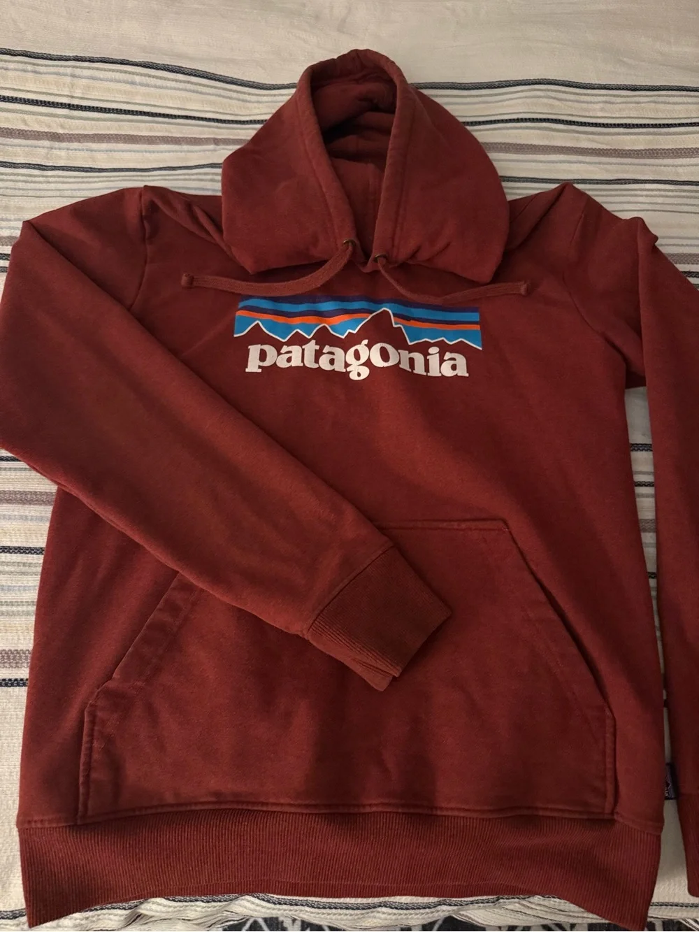 Patagonia P-6 Logo Uprisal Hoody Rust Brown Small