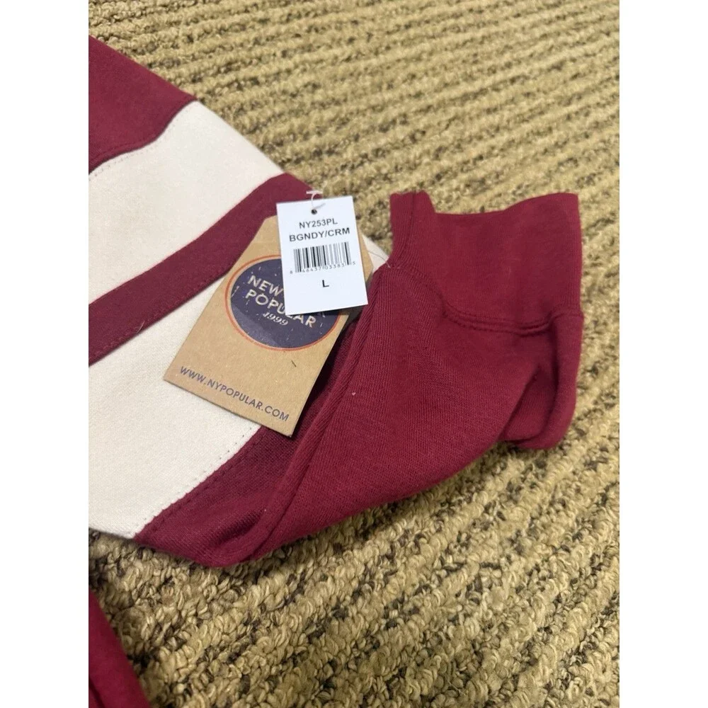Oregon Burgundy Crewneck Sweatshirt Lg NWT New York Popular Vintage Style