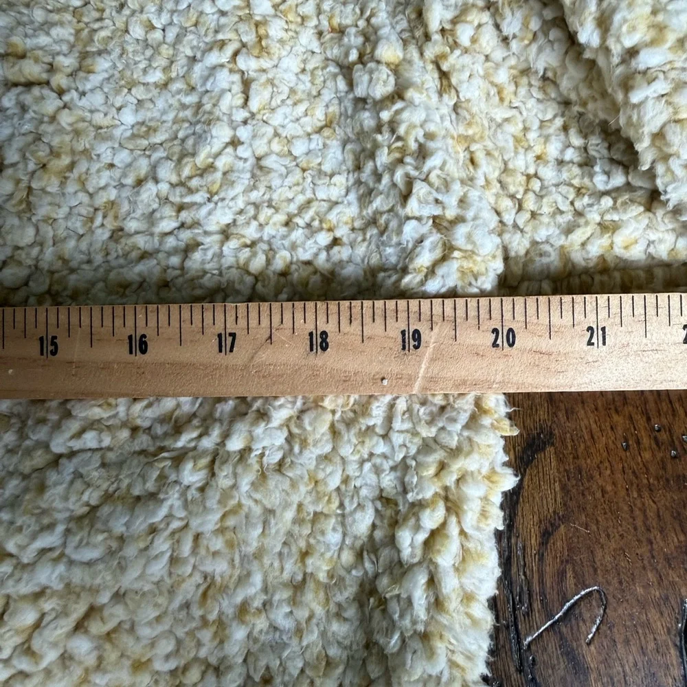 True Grit Men's Yellow Zip-Up‎ Sherpa Sweater