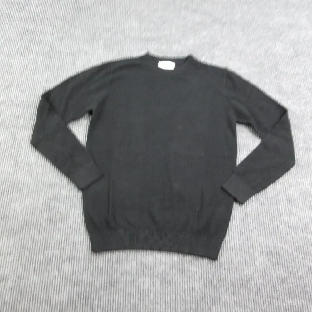 Legend Sweater Mens M Black Pullover Coast Sweatshirt Collarless Regular Fit NWT