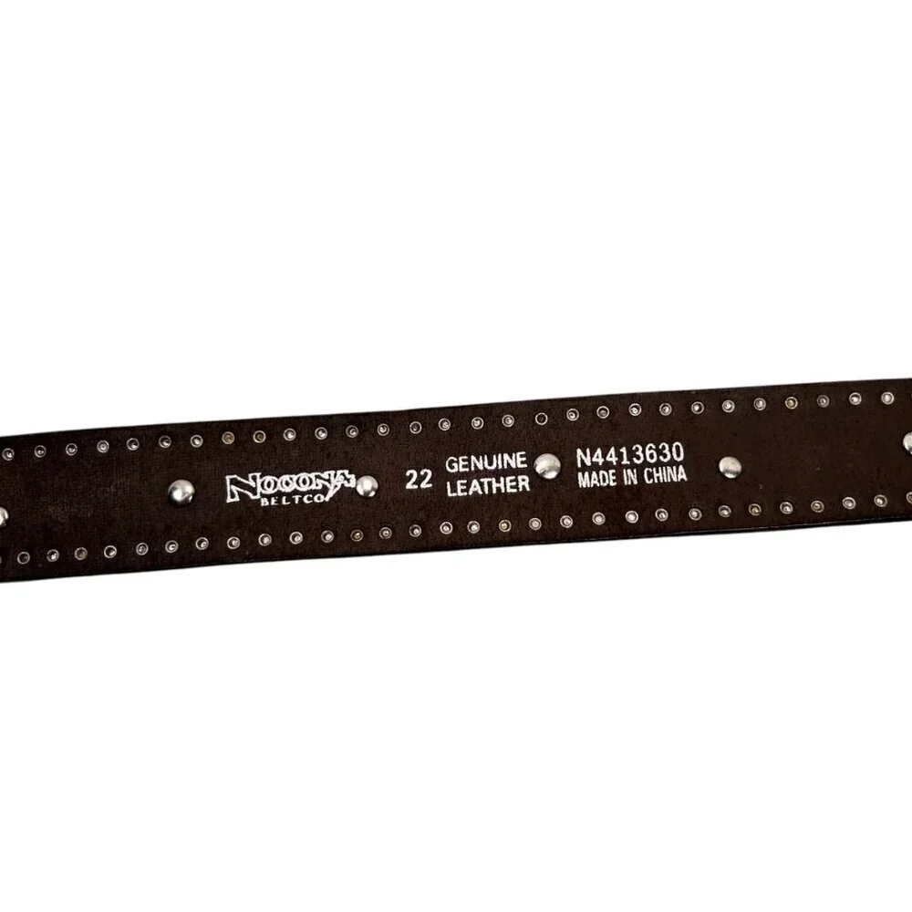 Nocona Girls Western Belt Studded Pink Cross Heart