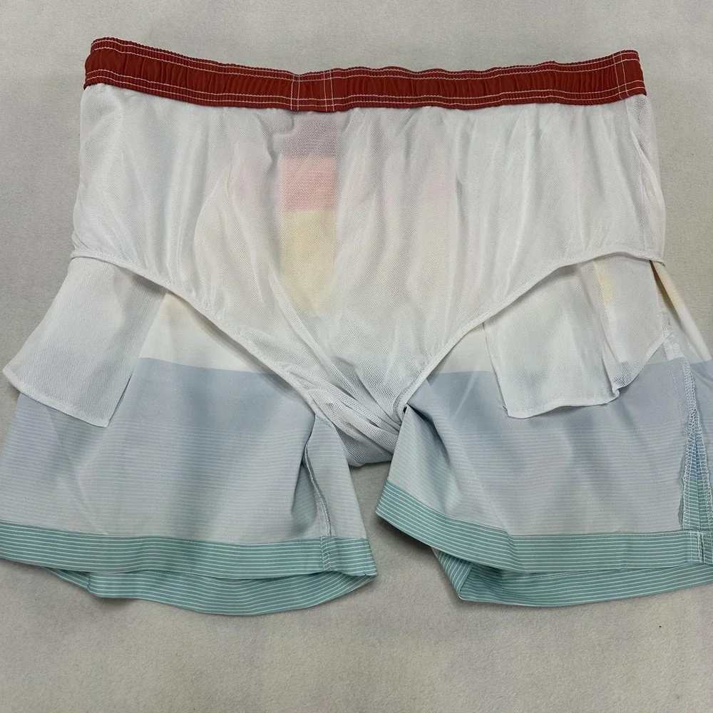 Southern‎ Tide Swim Trunks Men's 2XL Board Shorts Rainbow Stripe Beach Summer