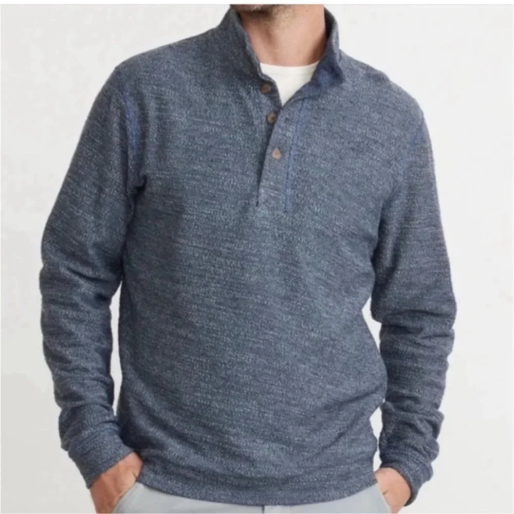 Marine Layer Clayton Pullover Mens XXL Grey Marled Outdoor Coastal Gorpcore Soft