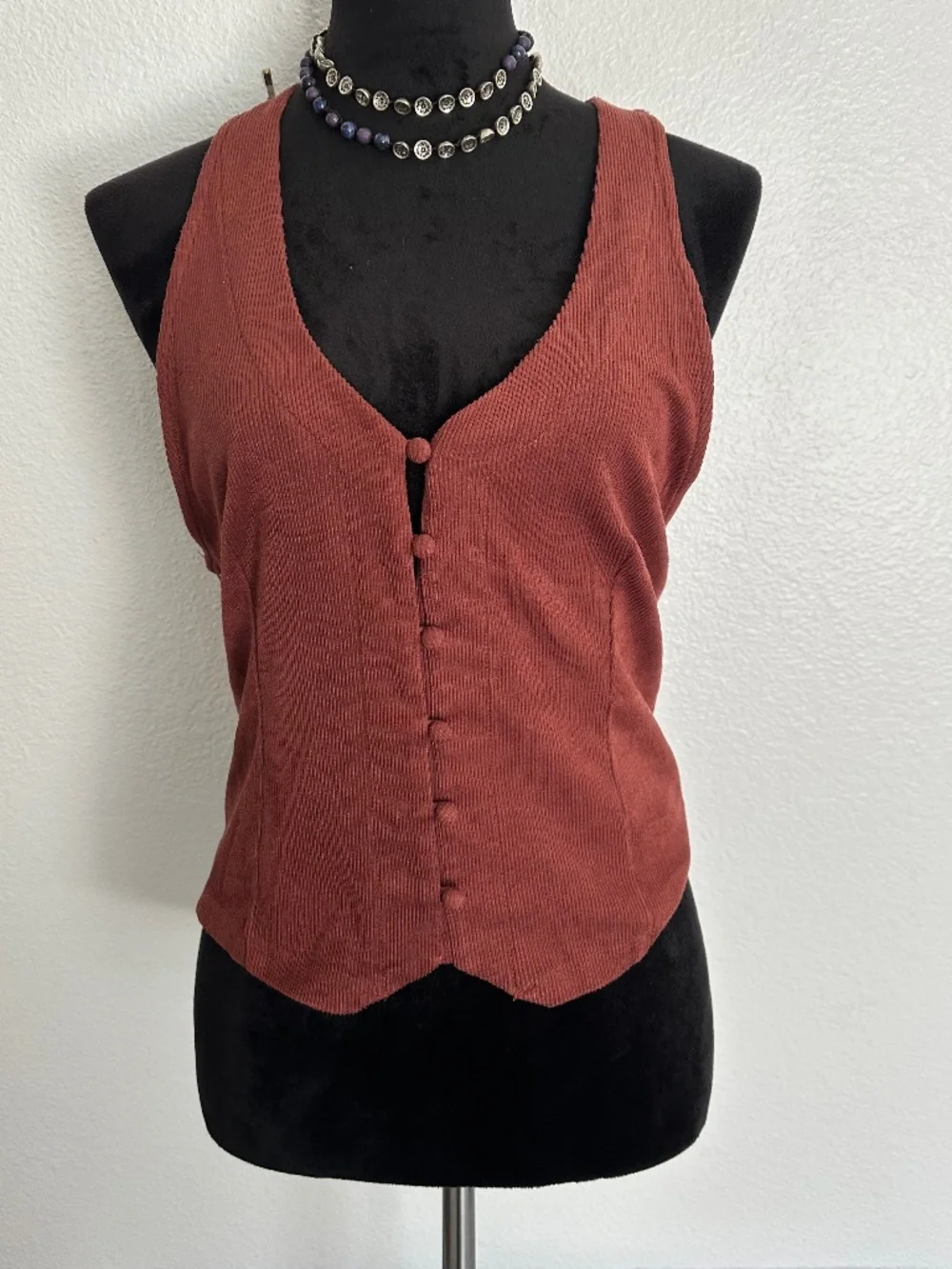FREE PEOPLE RIBBED COTTON VEST. NWOT