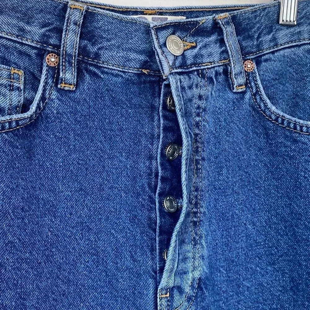 Free people we the free The lasso straight leg high rise distressed jeans new