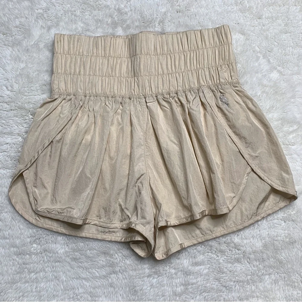 Free People Movement Women’s The Way Home Shorts Bright Cream Size Medium