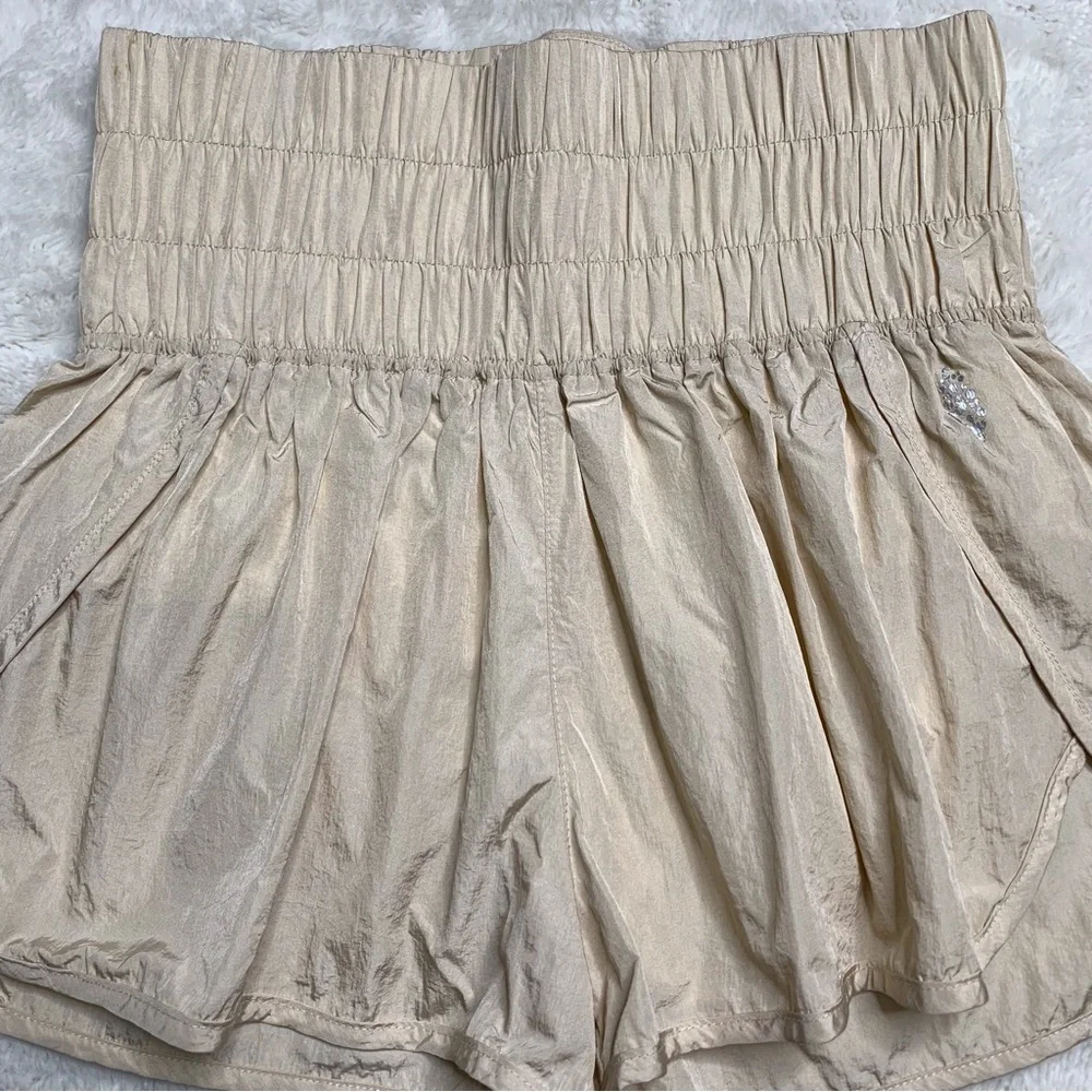 Free People Movement Women’s The Way Home Shorts Bright Cream Size Medium