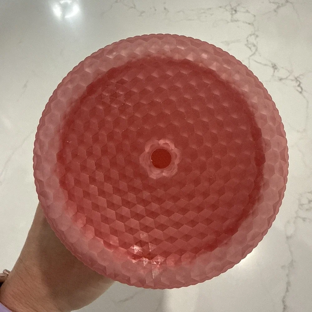 Starbucks matte pink