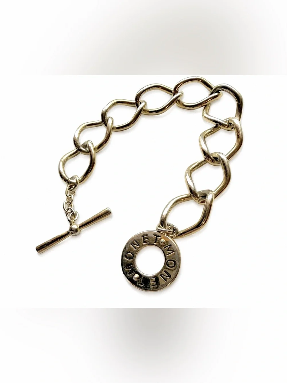 Monet Gold-Tone Chunky Link Toggle Bracelet