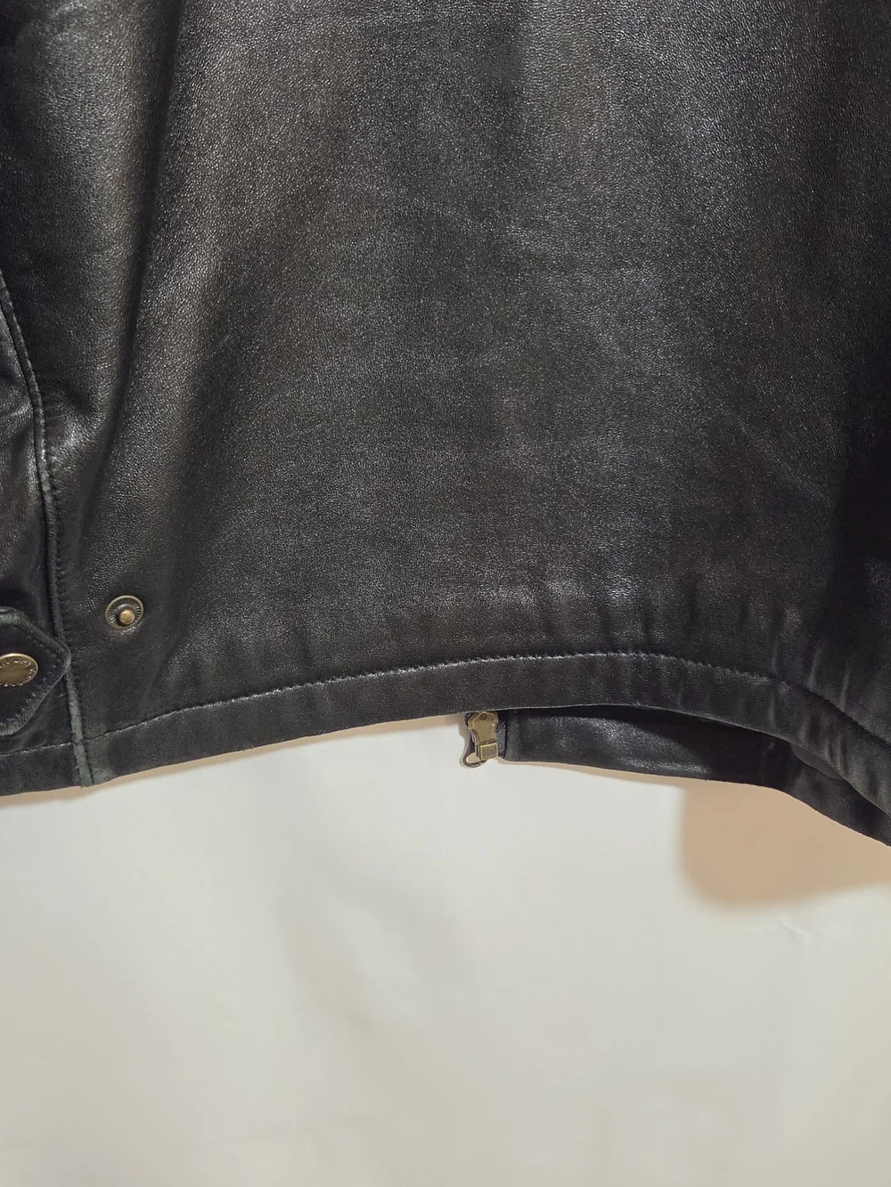 J. Park Collection Black Genuine Lamb Leather Bomber Jacket Medium M
