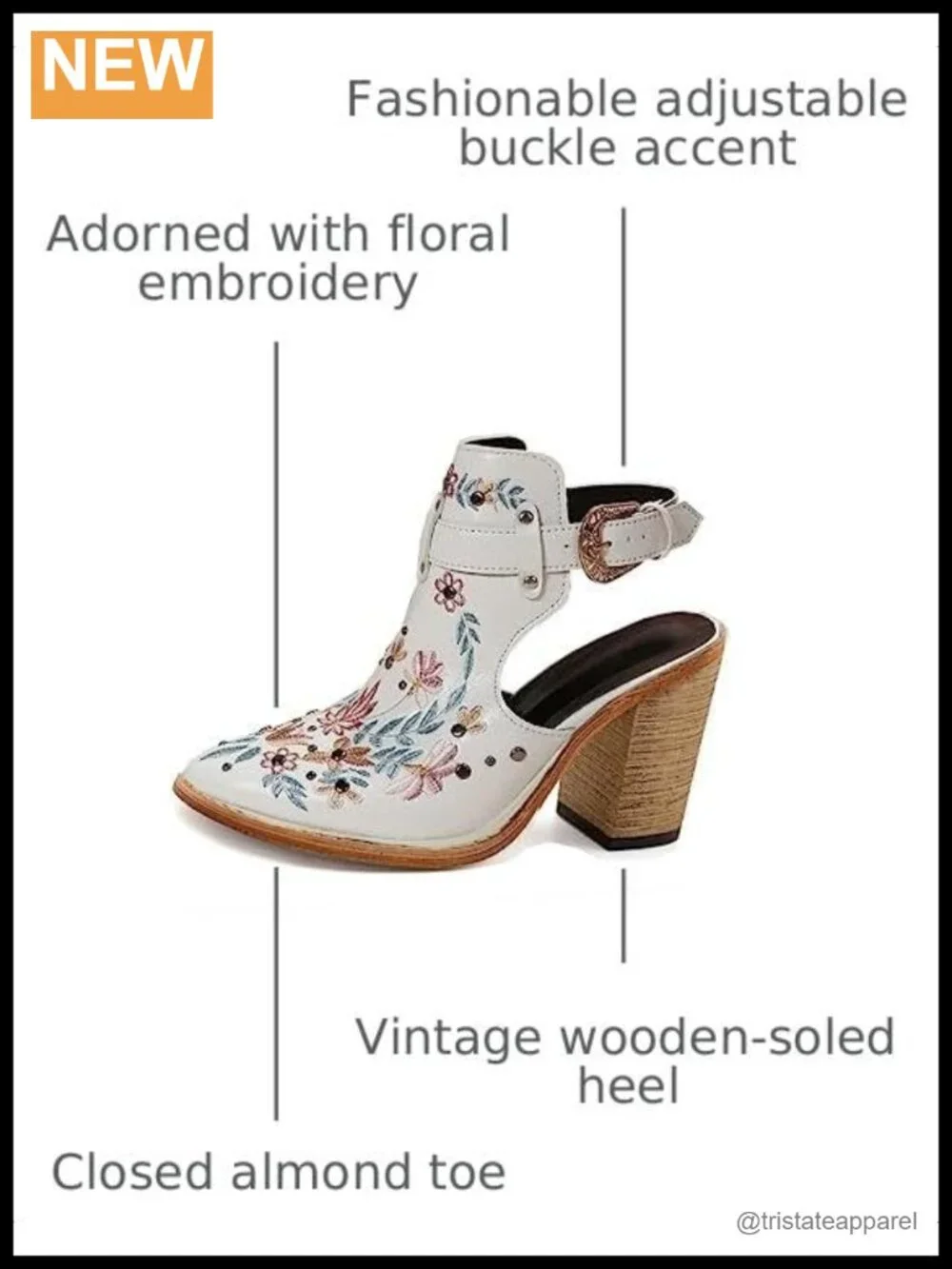N/A floral embroidered